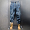 Men Harem Jeans Loose Hip Hop Trousers Washed Denim Man | SAMAG