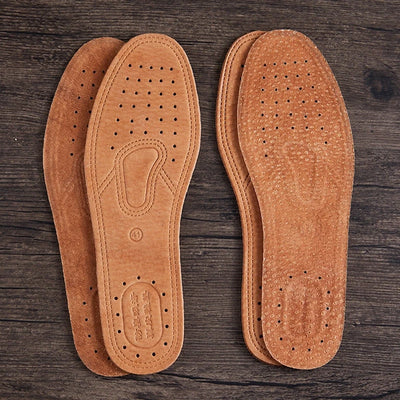 1 Pair Cowhide Insoles For Shoes Men Comfortable | SAMAG