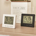 Digital Radio Alarm Clock with Thermometer, 5 Minute Function, 2 Alarm Time Settings, Simple Clock for Home Use