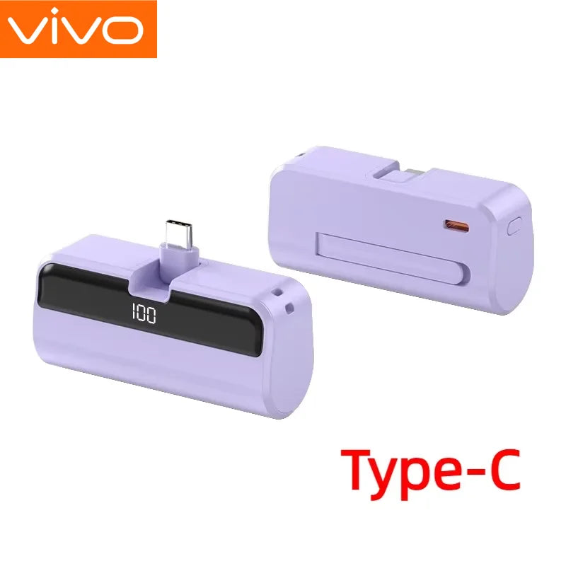 VIVO 500000mAh New Power Bank Large Capacity Super Fast Charging Portable Mini External Battery for Huawei Samsung iPhone