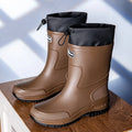 36-47 Size Wear-resistant Thick-soled Rain Boots Men's Outdoor Fishing Shoes Work Boots Non-slip Waterproof Men's Rubber Shoes