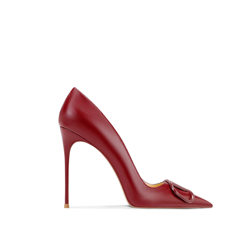 Leather Black Fashion Stiletto High Heels Women's 2025 New Pointed Shallow Mouth Single Shoes