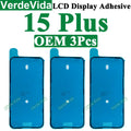 VerdeVida 3pcs OEM Screen Display Adhesive for iPhone 13 Pro Max 11 12 13 14 15 Plus XS X LCD Waterproof Glue Sticker Frame Seal