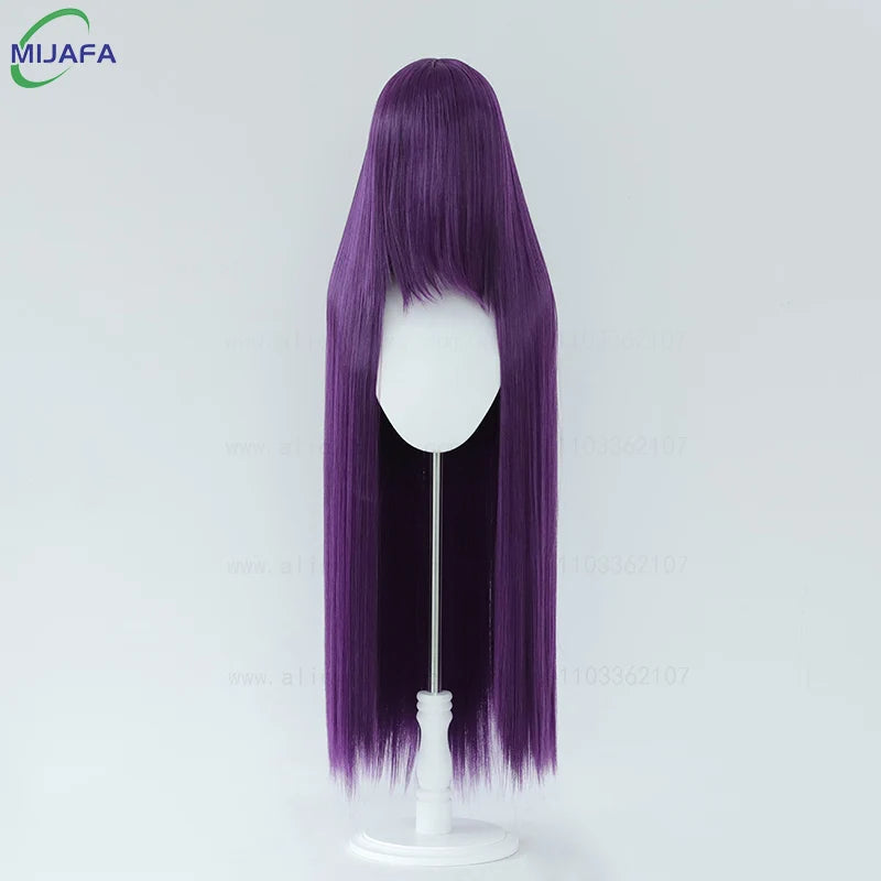Very High Quality 600g 68 Colors 40 Inch 100cm Long Straight Cosplay Wig With Bangs Heat Resistant Hair Anime Wigs + Wig Cap