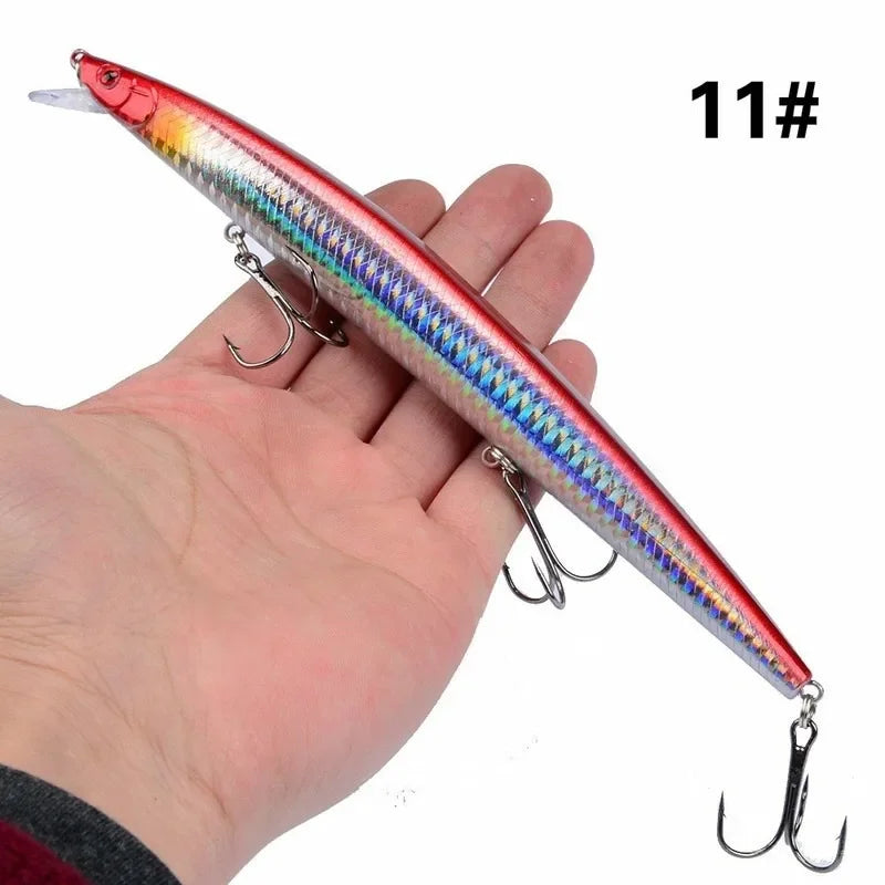 16 Colors 18cm 24g Minnow Fishing Lure Laser Crankbait | SAMAG