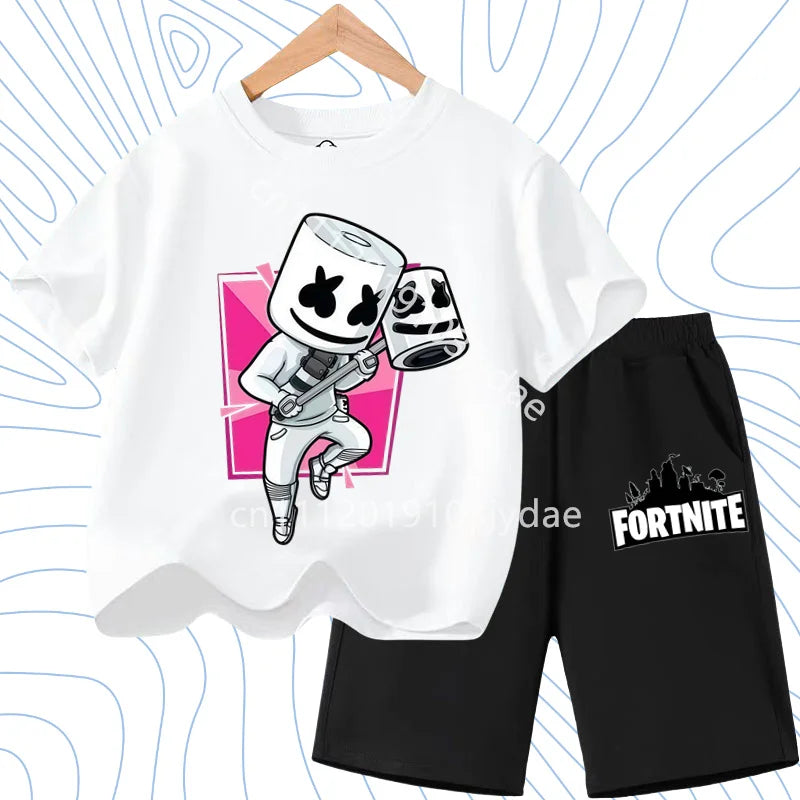 Fortnites Series T-shirt Shorts Suit for Children Hot | SAMAG