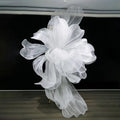 Wedding Props Giant Floral Organza Iris Flowers Artificial Wedding Backdrop Hall Hanging Decor Gauze Flower Party Window Display