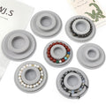 1PC 8.5-10.3cm Flocked Bead Board Bracelet Beading Organizer Artistry Tray Design Tool For DIY Jewelry Handmade Making Tools