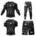 Cody Lundin Durability MMA BJJ Rash Guard Tight Exercise Jogging T - Shirts+Pants 3D Print Compression - View 28 | SAMAG