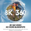 Insta360 X4 Air 5.7K 360° Action Camera FlowState Stabilization Waterproof Vlog Sports Cam for Travel Cycling