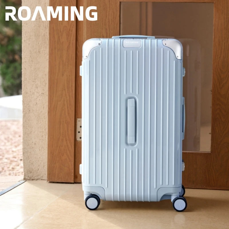 ROAMING Luxury Suitcase PC Material with Aluminum Alloy Frame TSA Lock Rolling Luggage Travel Large Capacity 20/24/26/28/30inch