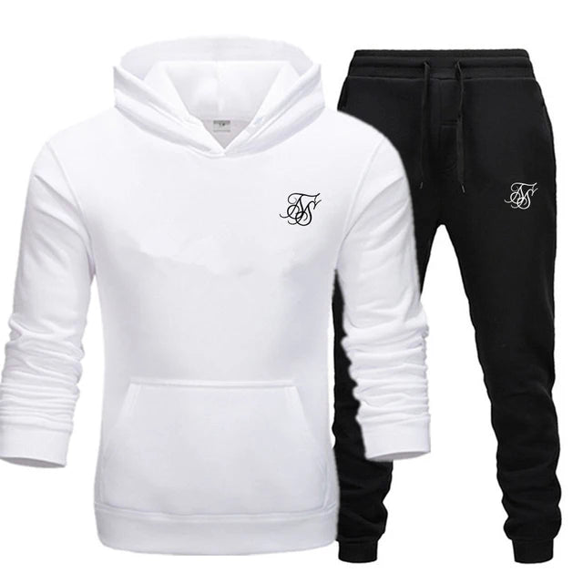 Sik silk Men Sets Fashion Autumn Spring Sporting Suit Sweatshirt Sweatpants Clothing 2 Pieces Slim - View 14 | SAMAG