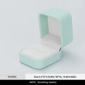 Oirlv Green Leather Jewelry Organizer Wedding Ring Box Pendant Bracelet Necklace Storage Case Gift Packaging Display Box