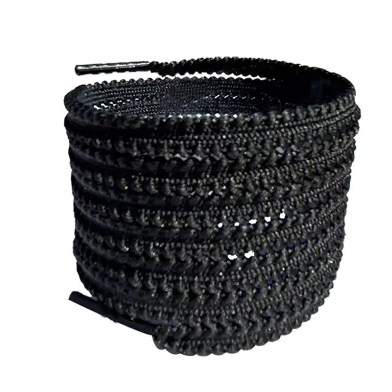 Multicolor Track Anti-slip Serrated Shoelaces Canvas Black White Runing Shoes laces Women Men Sport Casual Net Shoes Shoelaces