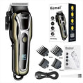 Kemei PG1990A Rechargeable Men's Hair Clipper Professional Cordless Men Hair Trimmer Hair Cutting Machine Barber for Men