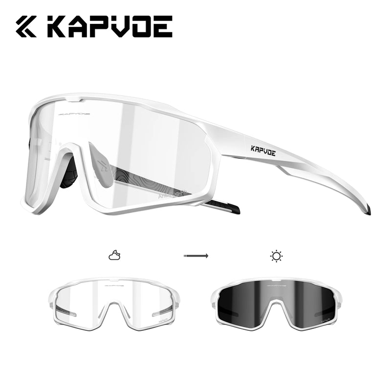 Kapvoe Photochromic Cycling Sunglasses for Men Glasses - View 11 | SAMAG