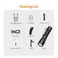 SOFIRN SK31 6500LM Powerful Tactical Flashlight IPX8 Waterproof Type-C 21700 Rechargeable Hand Torch Outdoor Hunting Light