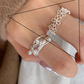 VENTFILLE 925 Sterling Silver Bow Tie Open Finger Ring For Women Gift Cute Design Fashion Jewelry Gift Wholesale