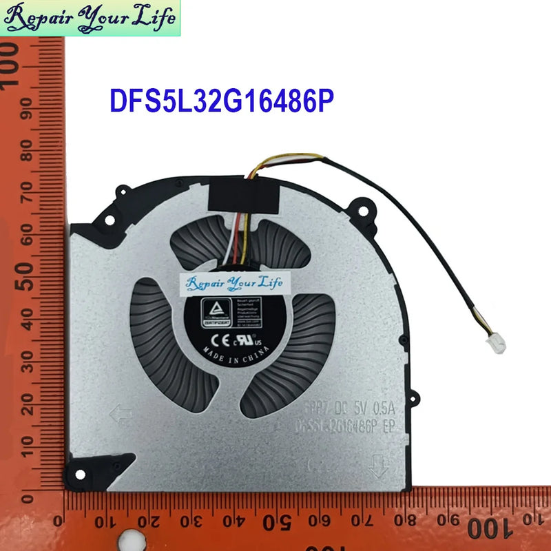 Gaming Laptop Cooling CPU GPU Fan For Gigabyte G5 KF KE GE MF G5KF G5KE G5GE G5MF 2023 FPP6 DFS5K22305283Q FPP7 DFS5L32G16486P