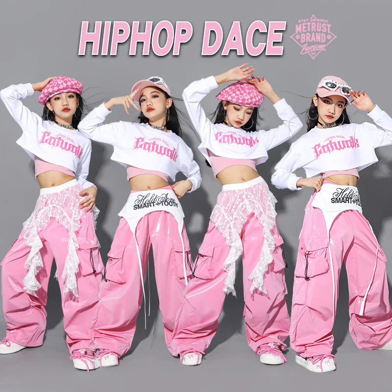 Jazz Dance Clothes For Girls Kpop Outfit Hip Hop | SAMAG