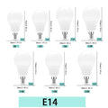 4PCS E27 E14 LED Bulb AC220V SMD2835 3W 6W 9W 12W 15W 18W 20W LED Lamp Cold Warm White Led Bulbs Indoor Lighting
