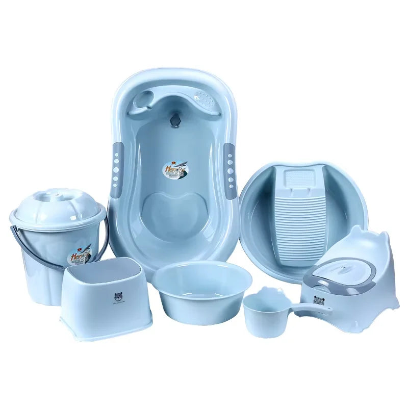 Baby Bathtub Upgraded Plastic Bath Set Non - Slip Thickened - View 2 | SAMAG