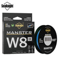 SeaKnight Brand W8 II Series Fishing Line 8 Strands 500m 300m anti-UV anti-saltwater Coating, Multifilament PE Line Braided Wire