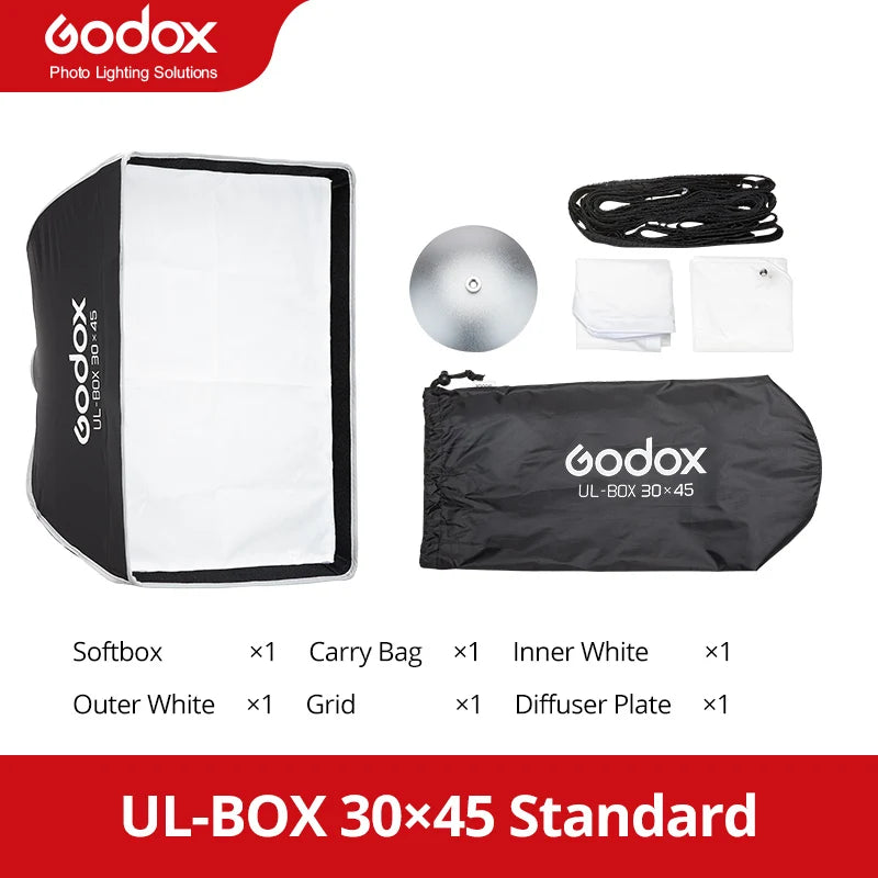 GODOX UL-Octa BOX /UL-BOX Quick Release Umbrella Softbox for Product Photography, Fashion Editorials, or Commercial Still Life.