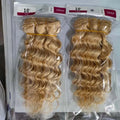 12A Human Hair 613 Blonde Bundles Deep Wave Unprocessed Brazilian Virgin Hair 1/3/4 Bundles Human Hair Extensions Quick Weave Human Hair