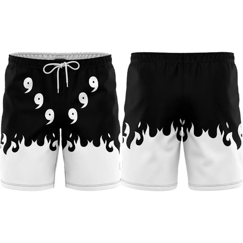 Japanese Anime Style Beach Swim Trunks 3D Print Quick Dry | SAMAG