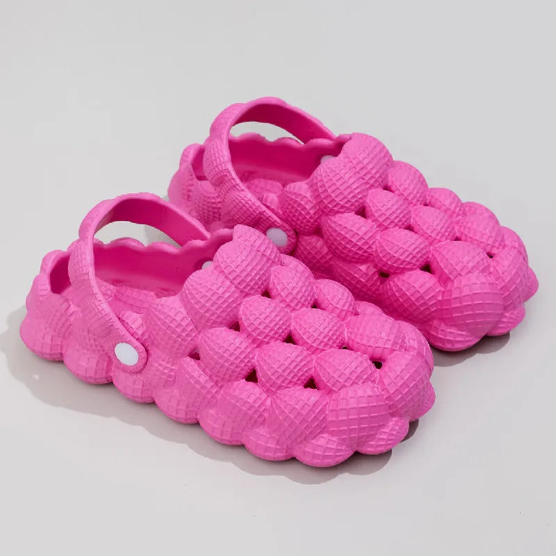 Comwarm Bubble Ball Women Sandals New Summer Women Clogs Garden Shoes House Massage House Slippers Closed Toe Anti-Slip Sandals