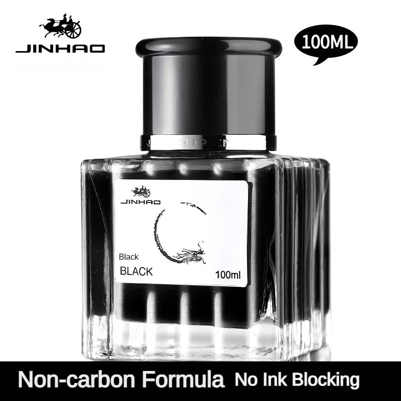Jinhao Fountain Pen Chinese ink 50/100ml Color Glass Bottled Ink Writing Calligraphy Cartridge Office School Supplies Stationery