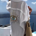 Evil Eye Casual Shirt Women's Fashion Beach Style Loose - View 12 | SAMAG