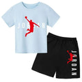 Summer Brand Letter Print Short Sleeve Kid T - shirt+shorts - View 8 | SAMAG