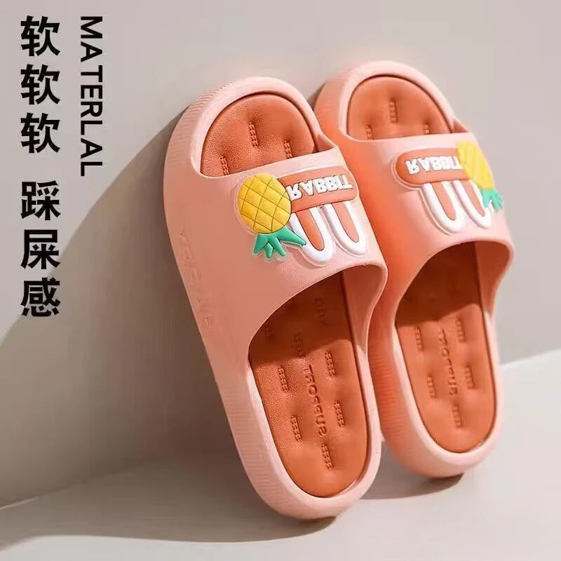 New Women's Outdoor Summer Slippers for Indoor and Home Use Cute Non-slip Soft Sole Thick Sole Casual Wear-resistant Slippers