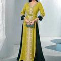Eid Diamonds Abayas for Women Luxury Dubai Kaftan Muslim Evening Party Maxi Dress Turkey Kaftan Morocco Caftan Femme Musulmane