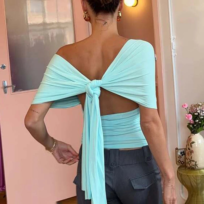 Typhaland Fashion Backless Dress Sets Halter Vest Women's Fashion Sleeveless V Neck Tanks High Wasit Long Skirt Summer 2026 New