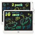 2-Pack 16-Inch LCD Writing Tablet Digital Drawing Tablet Handwriting Pads Portable Electronic Tablet Board For 3-8 Years Kids