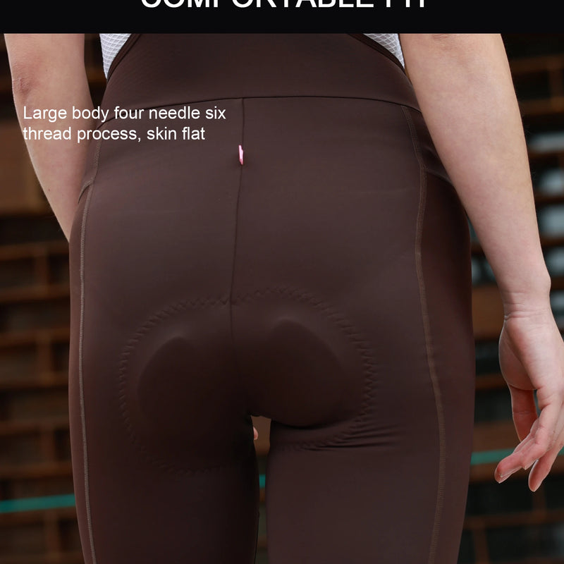 INBIKE New Summer Cycling Bibs Women Padded Bike Shorts Biking Pants for Bicycle Pants Breathable Quick-Dry MTB Cycling Clothing