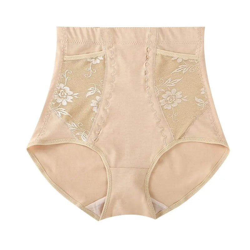 Shapewear Body Shaper With Pocket Butt Lifter Flower Slimming Panties High Waist Briefs Tighten Abdomen Female Lingerie
