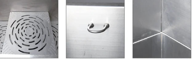 BTSS-132TE Lifting Door Stainless Steel Pet Dog Bathing Tub