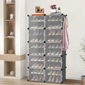 Shoe Storage, 40 Pairs, 2 x 10 Tier Shoe Cabinet, Cabinet with Door, Shoe Boxes, for Entryway Living Room Bedroom