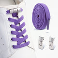 No Tie Shoe Laces Elastic Laces Sneakers Tennis Lock Shoelaces Without Ties Unisex Kids Adult Flat Shoelace Shoe Accessories