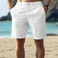 Men's Cotton Linen shorts Pants Male Summer Breathable | SAMAG
