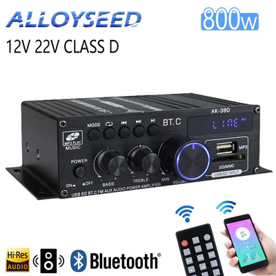 AK380/370/350 800W 12V HiFi Power Amplifier Home Karaoke | SAMAG
