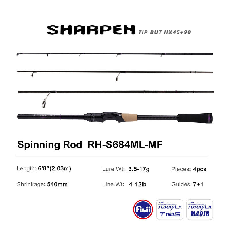 PURELURE SHARPEN Travel Soft Lure Long Spinning | SAMAG