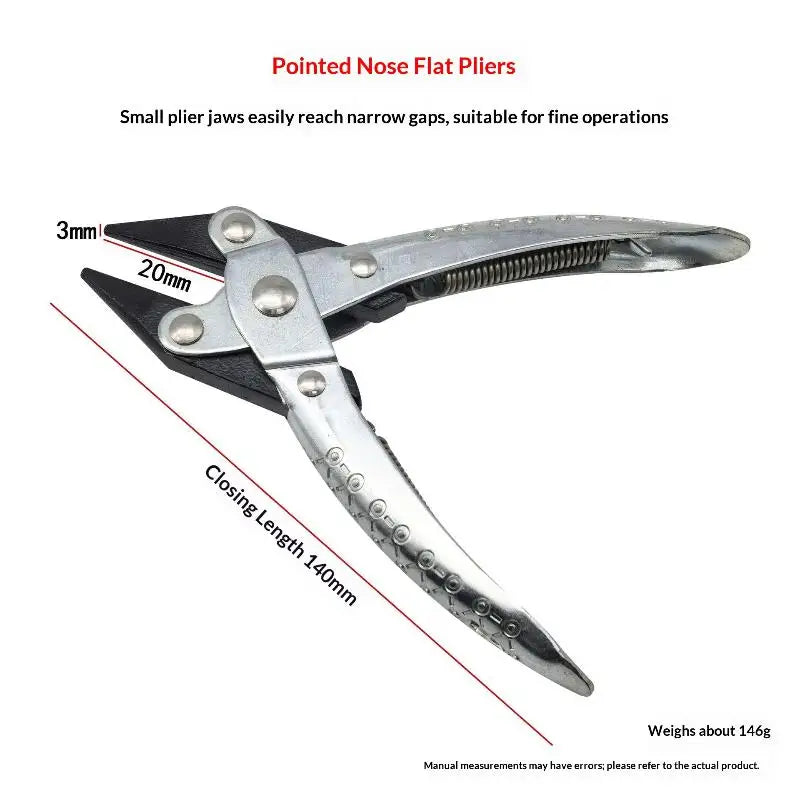1PCS Silver Precision Pliers with Parallel for Versatile Jewelry Making Suitable for Wire Wrapping and Metalwork