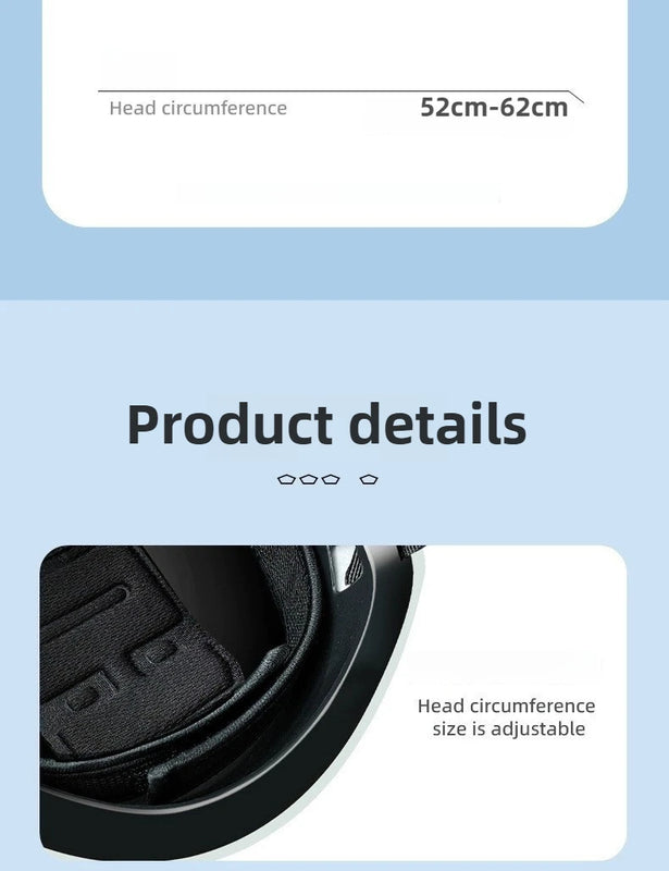 Bicycle Safety Helmet 3C Certified Men's and Women's Adult Children Cartoon Electric Bicycle Motorcycle Half Helmet with Goggles