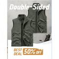 Autumn Winter Comfortable Versatile Windproof Casual Vest Outdoor Leisure Fishing Men Leather Vest Men Fashion Breathable Vest
