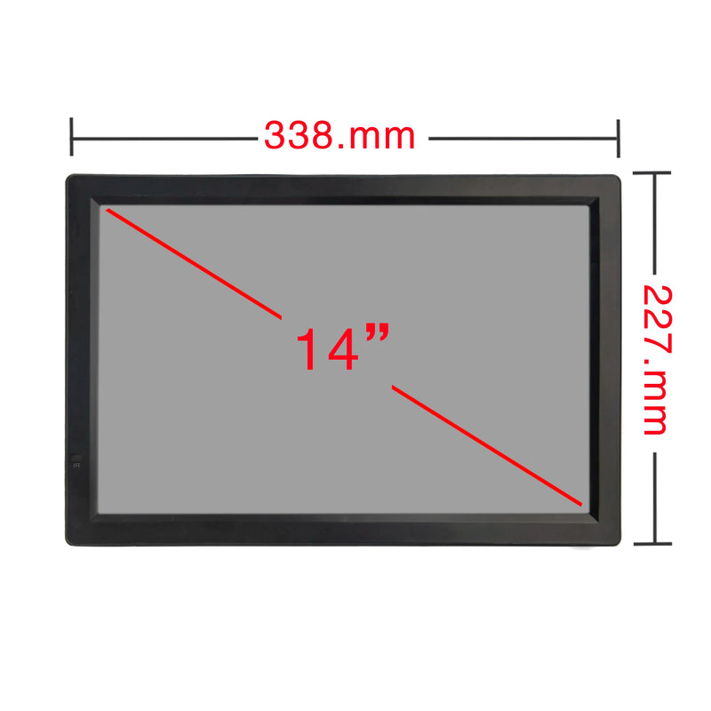 14 Inch Portable Digital TV DVB-T2 ATSC ISDB-T Rechargeable LED Television for Car Camping Outdoor Travel Multimedia Player